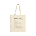 Cotton Canvas Tote Bag
